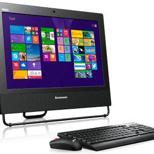 Computador todo en uno Lenovo ThinkCentre M73z de 20”, destacando su diseño funcional y elegante, ideal para uso empresarial y educativo.