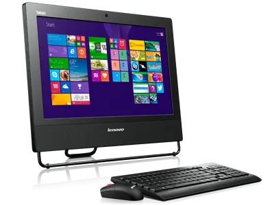 Computador todo en uno Lenovo ThinkCentre M73z de 20”, destacando su diseño funcional y elegante, ideal para uso empresarial y educativo.