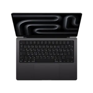 Apple MacBook Pro M3 Pro de 14”, mostrando su diseño elegante y pantalla de alta calidad, ideal para creativos y profesionales.