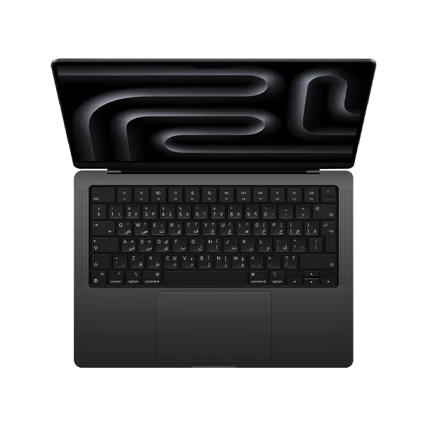 Apple MacBook Pro M3 Pro de 14”, mostrando su diseño elegante y pantalla de alta calidad, ideal para creativos y profesionales.