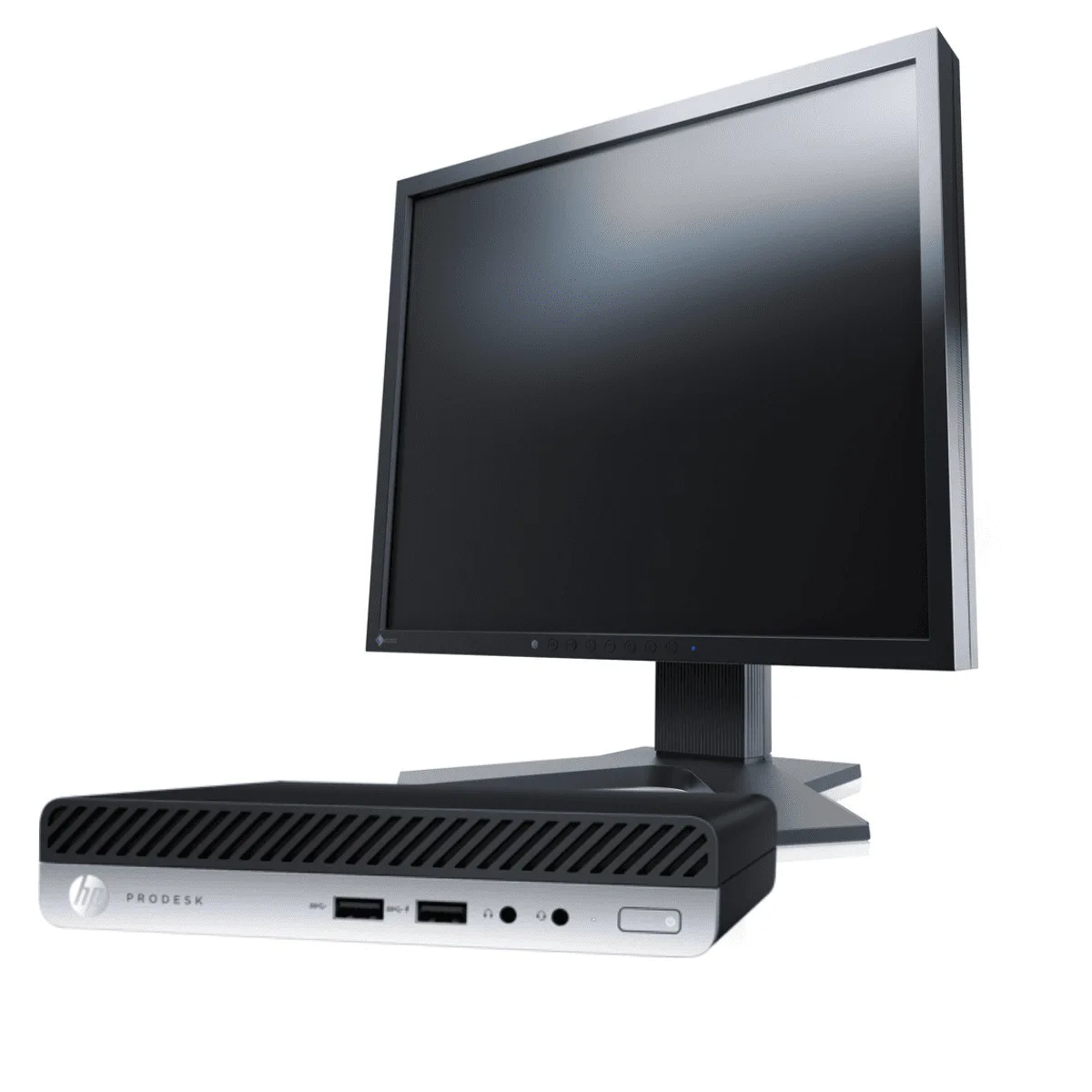 HP ProDesk 400 G3. Cree la solución adecuada para su lugar de trabajo con opciones de montaje para su HP ProDesk Mini. Ideal para toda empresa
